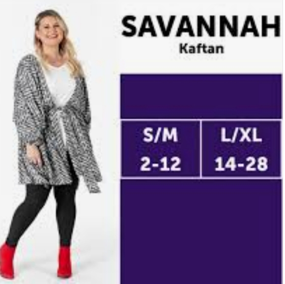 🌟HP🌟LuLaRoe Kaftan Savannah - S/M NWT - Picture 7 of 13